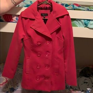 Pink peacoat
